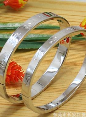 厂家直供生产情侣手镯手链一对脚印图案情侣手镯手链新款现货