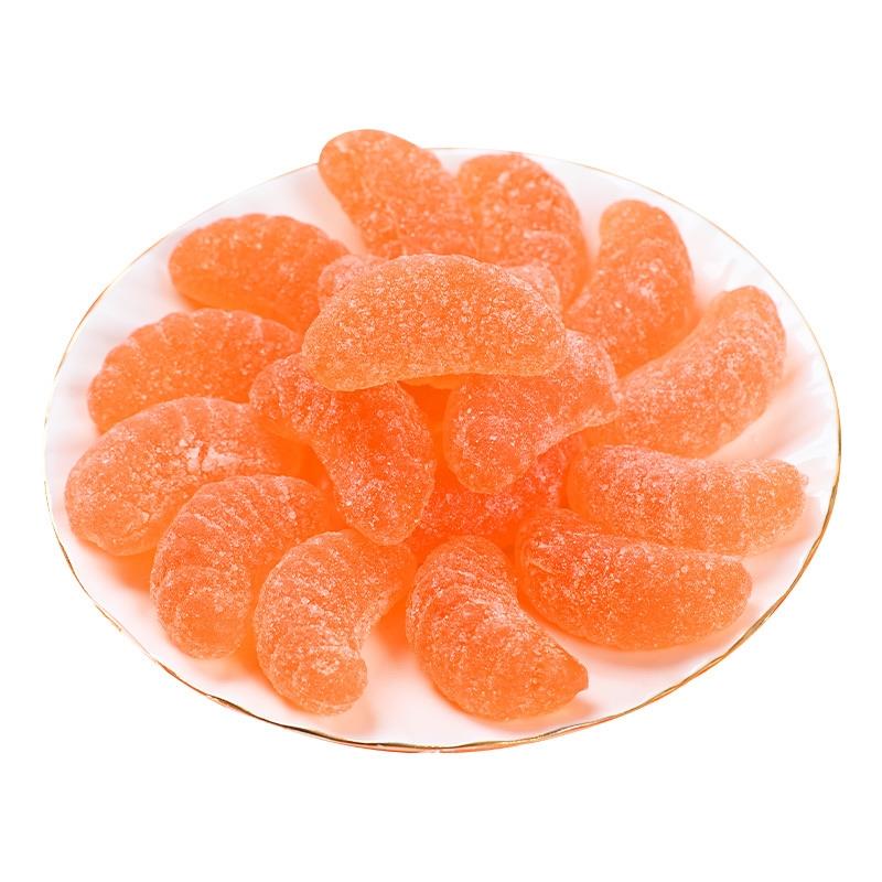 京特老式橘子瓣4d软糖网红糖果零食桔子软糖怀旧结婚喜糖散装QQ糖