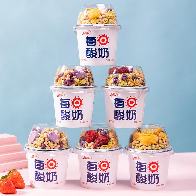 大杯扎希菓乐每日搅拌嚼拌嚼绊浓郁酸奶谷物杯代餐坚果营养早晚餐