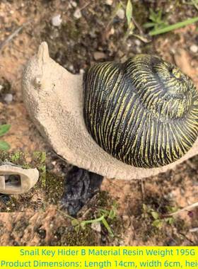 跨境欧美市场仿真石头钥匙盒户外花园钥匙隐藏器现代创意花园摆件