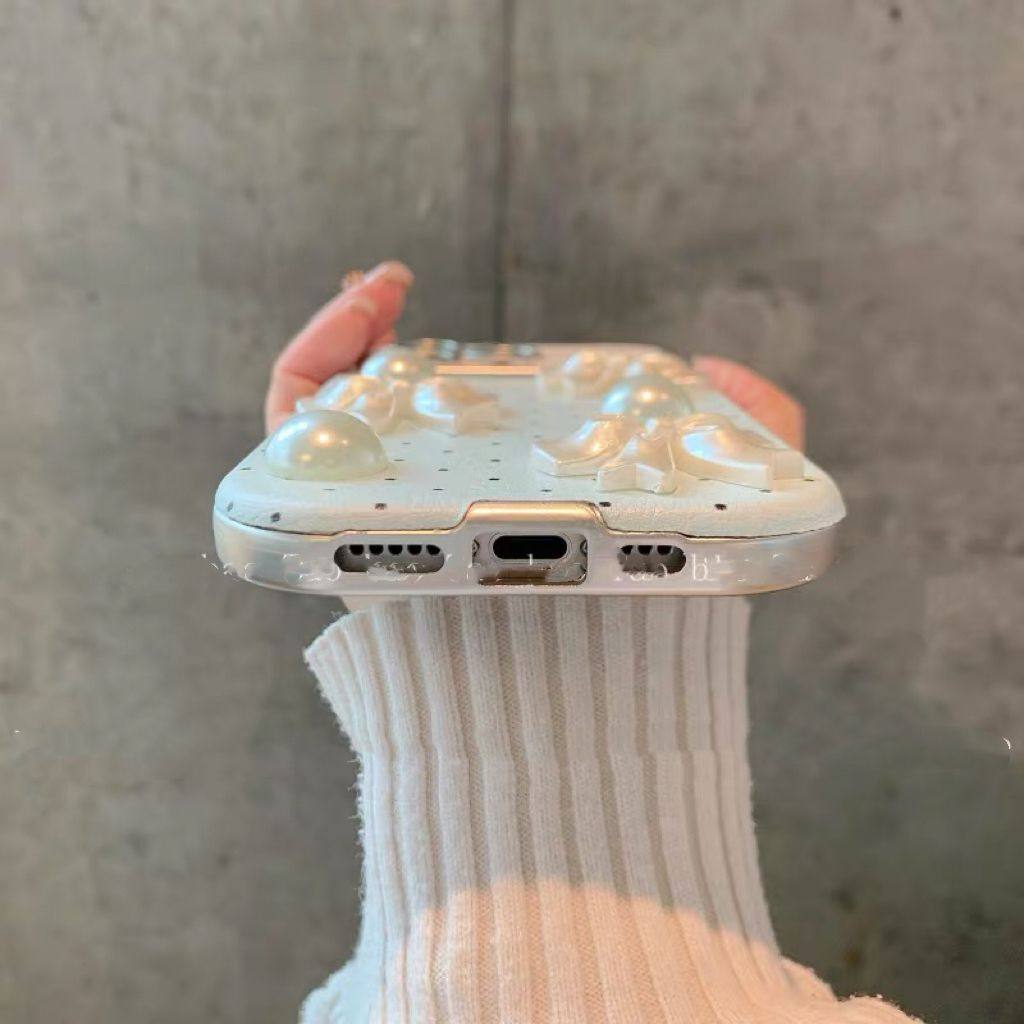 波点珍珠蝴蝶结苹果16手机壳iPhone17promax/15高级14/1312软壳11,淘宝优惠券,粉丝福利购,淘宝优惠卷