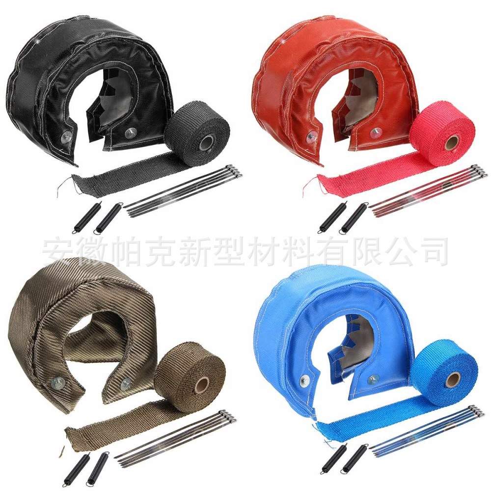 内外玄武岩耐高温防护罩阻燃td05增压器隔热保温棉T3涡轮罩夹克 - 图3