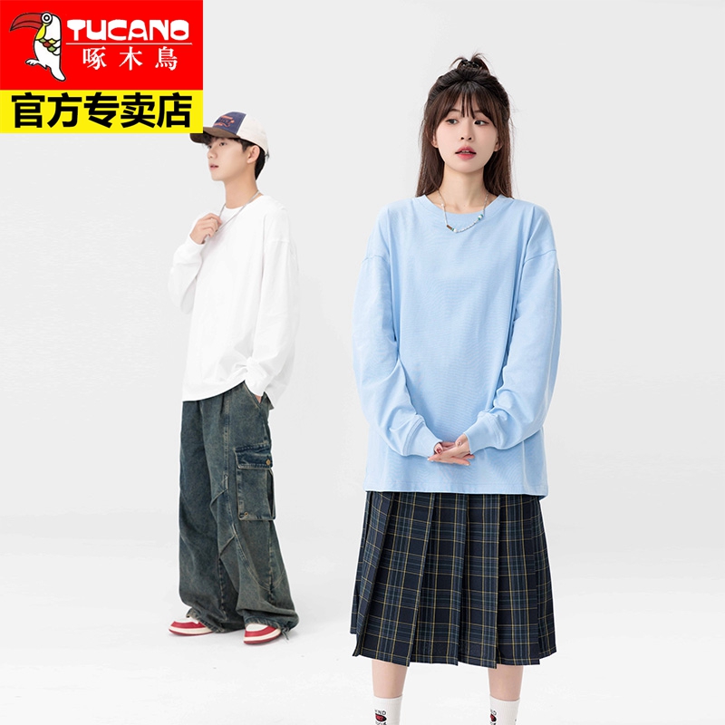 啄木鸟长袖t恤男情侣