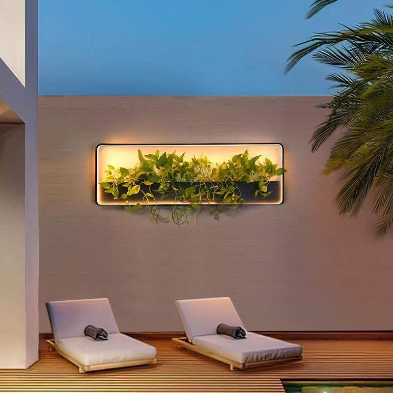 户外壁灯太阳能别墅庭院外墙灯花园柱壁灯酒店民宿墙面装饰盆栽灯,淘宝优惠券,粉丝福利购,淘宝优惠卷