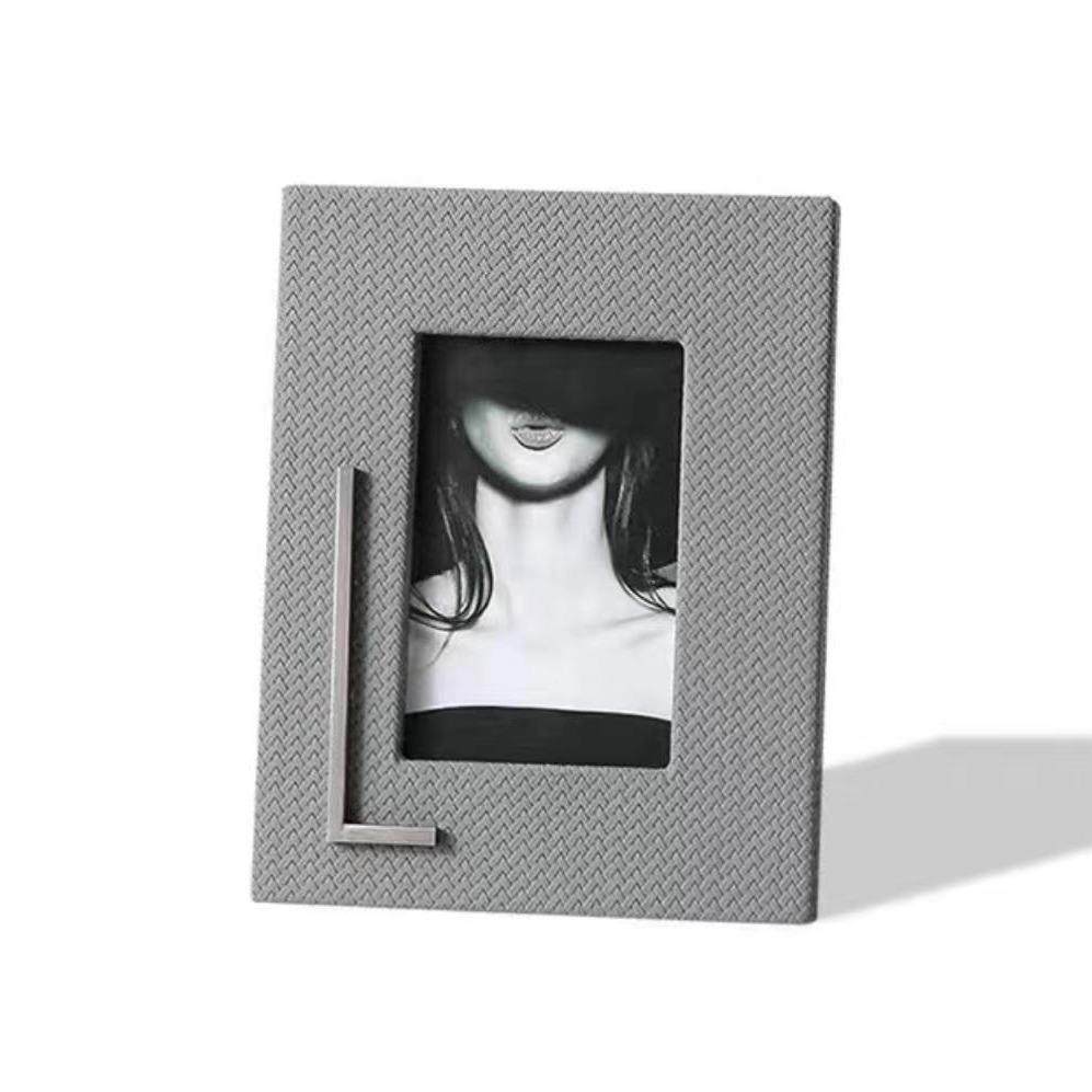 现代轻奢简约皮革相框组合摆件样板房衣帽间床头柜创意家居装饰,淘宝优惠券,粉丝福利购,淘宝优惠卷