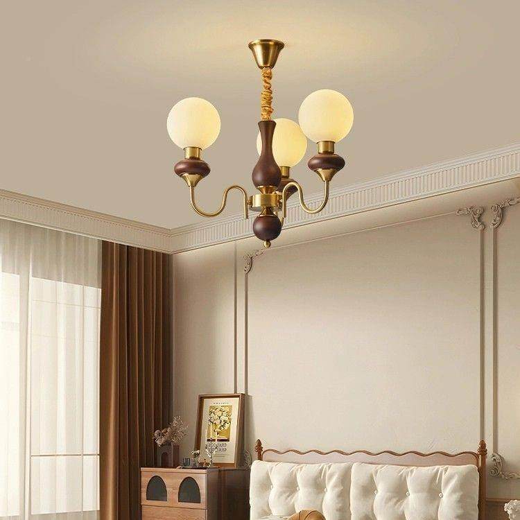 全客厅灯吊厅灯美式复古胡桃木色古餐灯中793风光谱护眼大厅卧室,淘宝优惠券,粉丝福利购,淘宝优惠卷