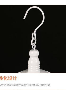 欧式白色铁艺鸟笼挂件教堂婚庆鸟笼挂饰商场悬挂复古鸟笼装饰品