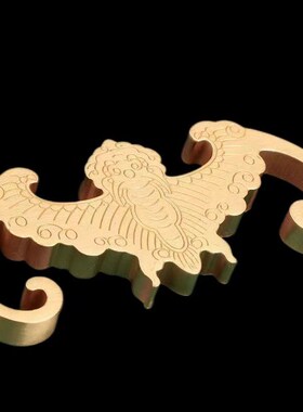实心黄铜镇纸蝙蝠镇尺假山u笔架金属压尺文房四宝书法用品礼物送