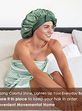 YANIBEST Satin Bonnet Silk Bonnet for Sleeping Double Layer
