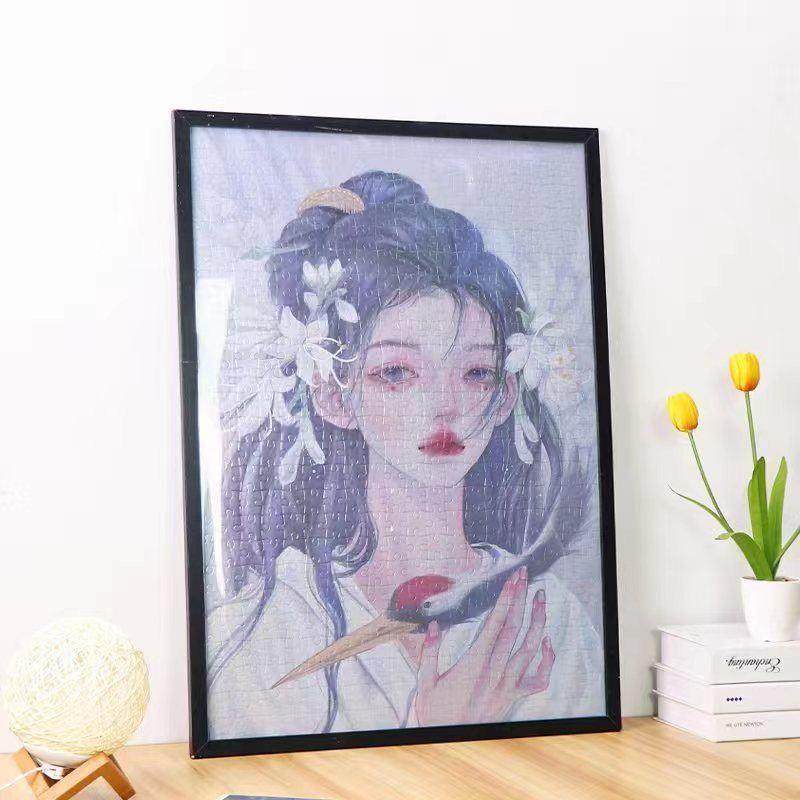 1000片拼图700*500mm相框大尺寸高分子简约塑料画框现代创意挂墙,淘宝优惠券,粉丝福利购,淘宝优惠卷