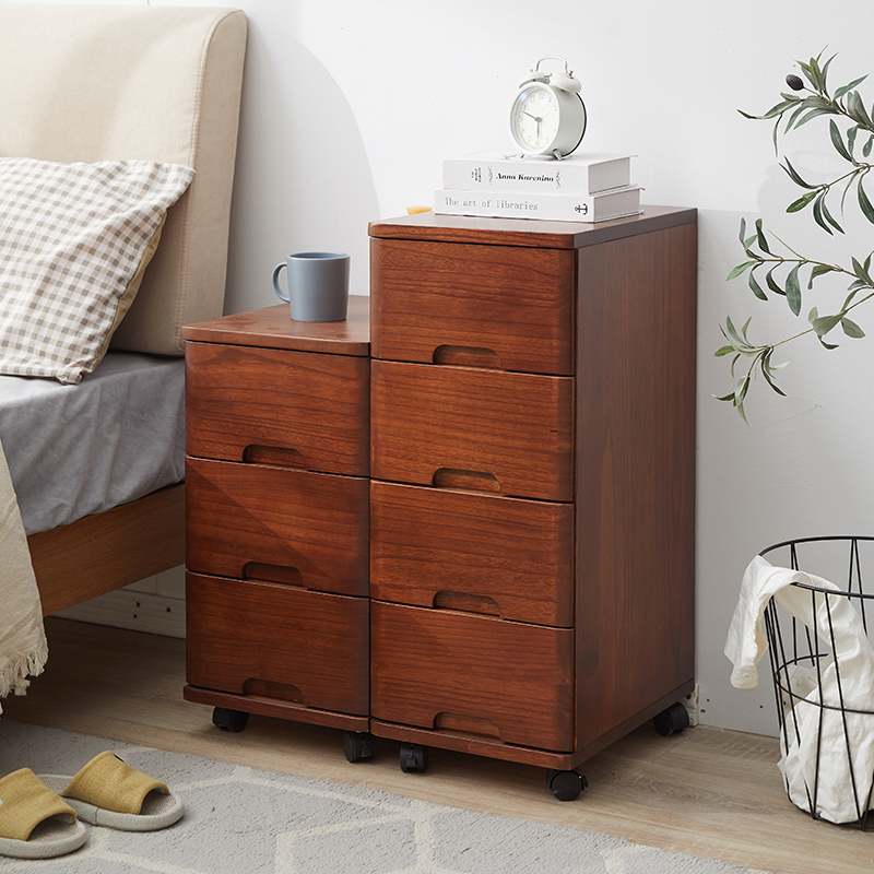 20/30/35/45/50cm 宽实木夹缝收纳柜抽屉式小窄柜缝隙床头置物柜 - 图1
