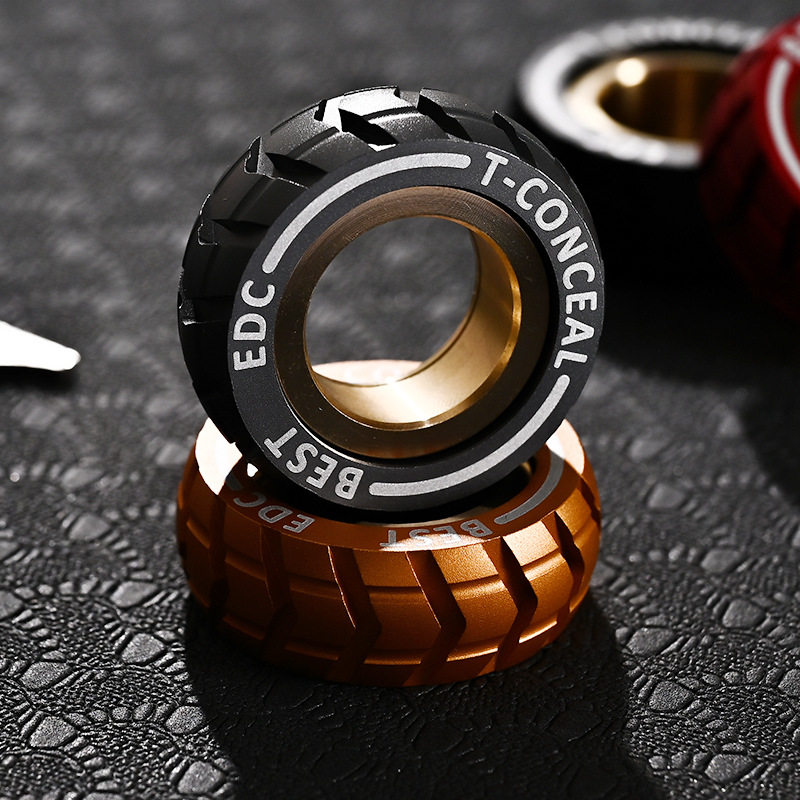 Black technology mechanic EDC magnetic ring creative spin