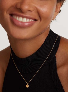 PDPAOLA爱心情侣项链纯银