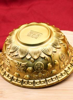 铜工艺品礼品创意新款聚宝盆摆件聚宝盆碗纯铜聚宝盆工厂义乌