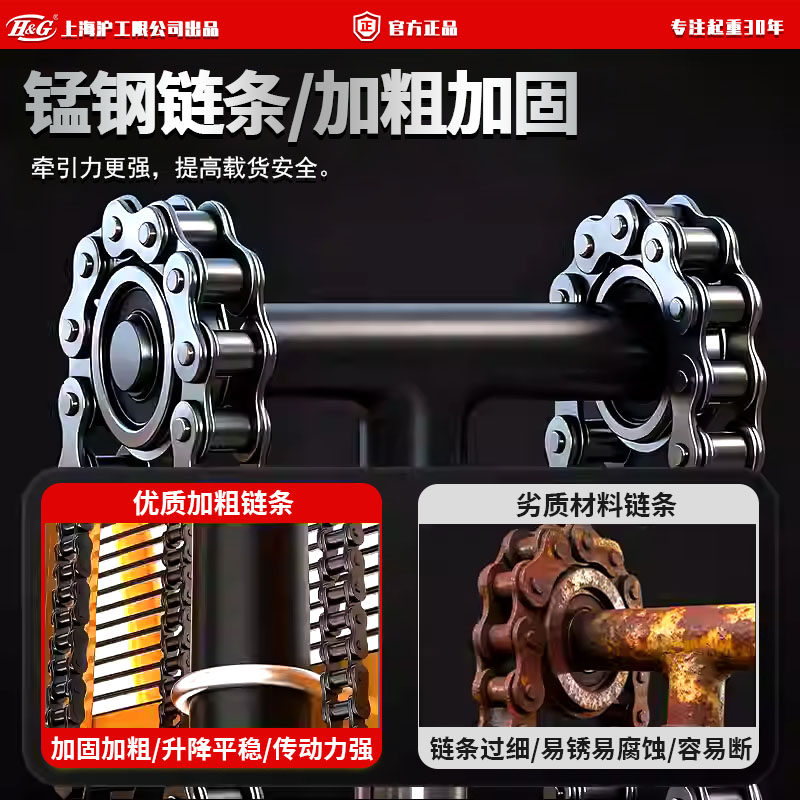 上海沪工公司手动液压堆高车手推搬运车升降车仓库装卸车1/2吨3吨,淘宝优惠券,粉丝福利购,淘宝优惠卷