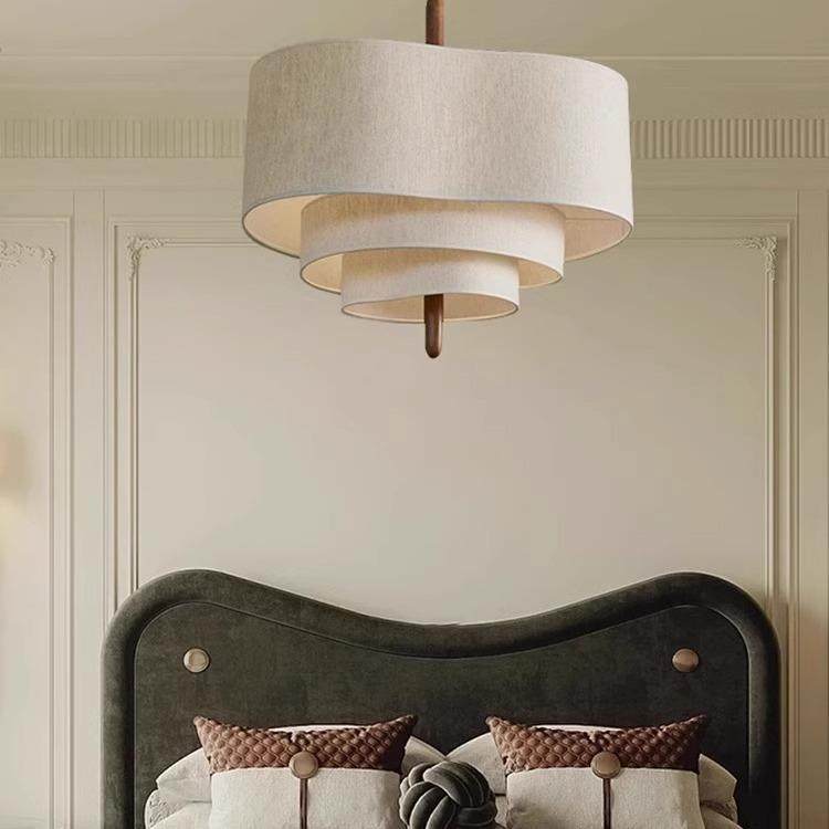 法式中古吊灯客厅主灯卧室餐厅复古奶油风设计师创意艺术布艺灯罩,淘宝优惠券,粉丝福利购,淘宝优惠卷