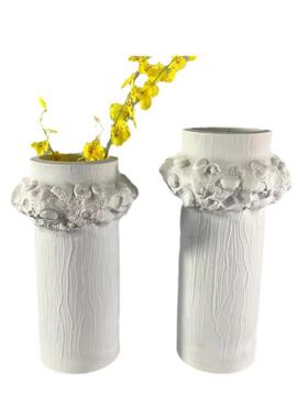 现代简约家居饰品酒店会所大厅花瓶装饰品电视柜树脂罗马花器摆件