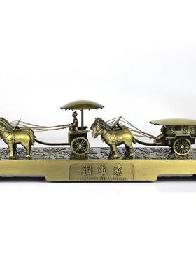 兵马俑铜车马摆件西安特色旅游纪念品中国风特色出国礼品送老外
