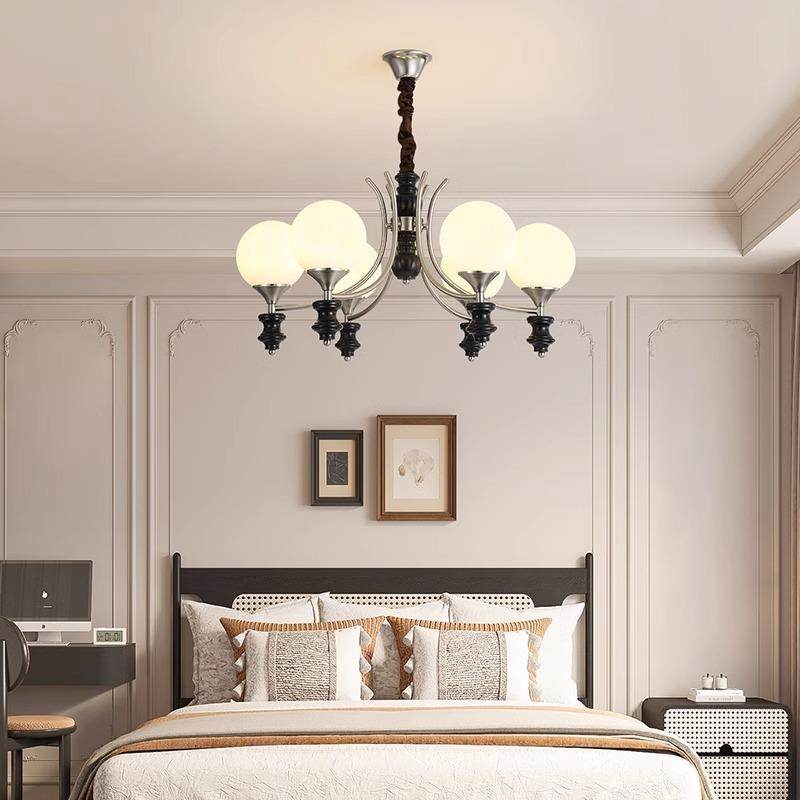 式古房风客厅吊灯护735眼魔豆餐中厅灯美式复古实法木主卧书灯,淘宝优惠券,粉丝福利购,淘宝优惠卷