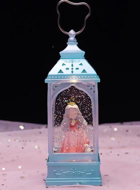 长裙公主夜星音乐盒小灯日创意星灯装饰学生摆件精品店FD2404女孩