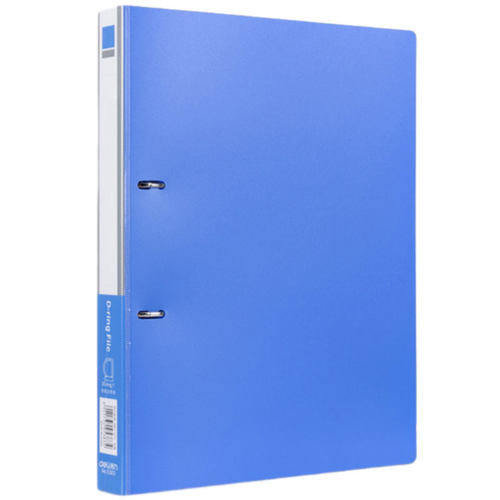 得力a4打孔活页夹资料夹透明插页文件夹两孔二三孔活页文件夹多功能o型夹双孔资料整理快劳夹环形文件夹办公 - 图0