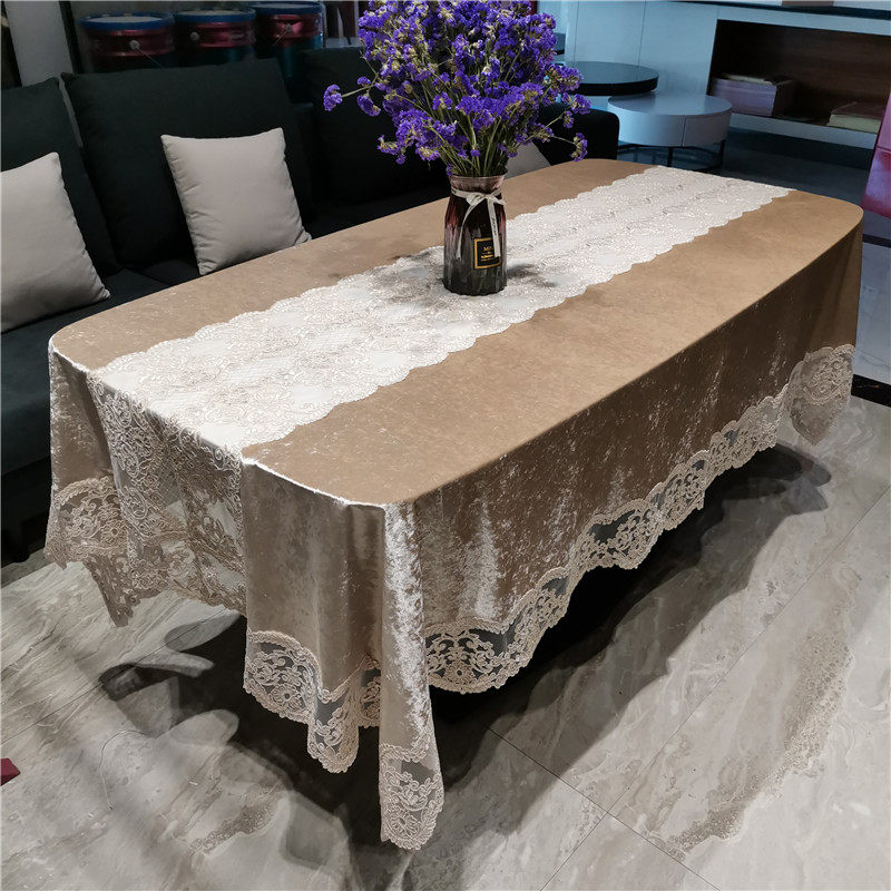 定做桌布台布桌旗圆桌茶几餐桌电视机防尘盖巾欧式U蕾丝奢华防尘,淘宝优惠券,粉丝福利购,淘宝优惠卷