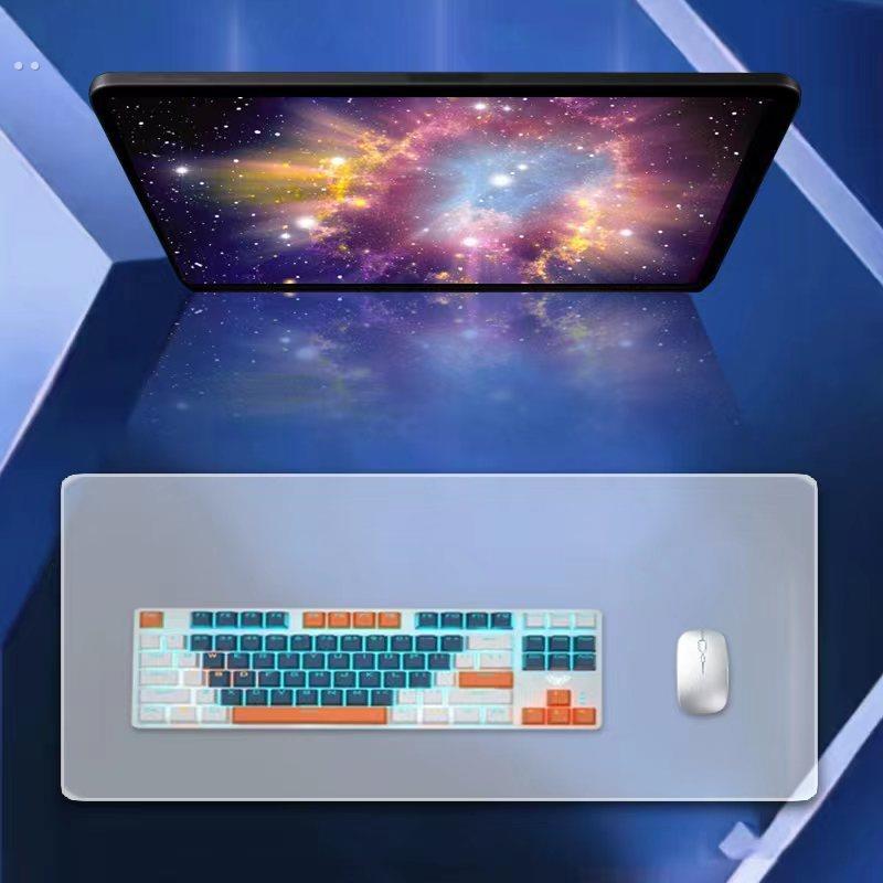 光伏玻璃鼠标垫钢化专用鼠标垫透明大号桌面游戏办公磨砂吃鸡 - 图3