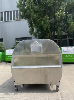 户外农村3方不锈钢垃圾箱直销5方勾臂式垃圾箱小区大型收集箱