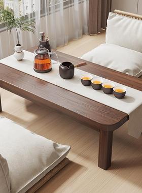 小茶桌飘窗子折叠炕家用实木榻榻米子几床上学习矮飘窗直销