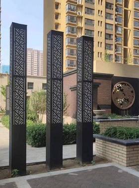 户外庭院景观灯3米现代简约方形景观灯小区公园led专用庭院灯