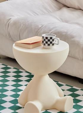 5V奶油风床头柜简约现代卧室床边柜置物柜创意床头柜替代沙发旁边