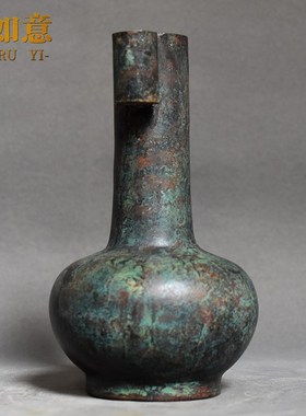 仿古青铜器铜壶摆件投壶汉代铜钫盛酒器桌面礼品工艺品摆件收藏