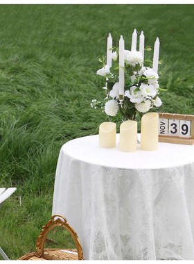 婚纱摄影照摄影道具烛台花欧式覆古化妆镜外景画架拍摄摆件圆桌布