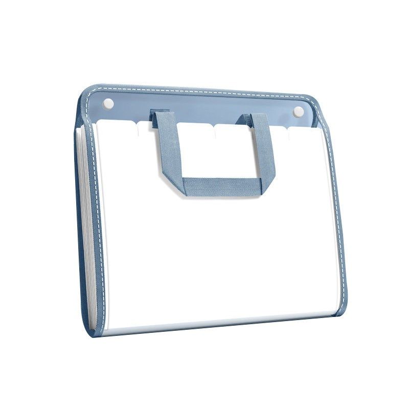 手提透明试卷收纳多卡位包 竖式手提文件夹 13层大容量风琴袋学生,淘宝优惠券,粉丝福利购,淘宝优惠卷