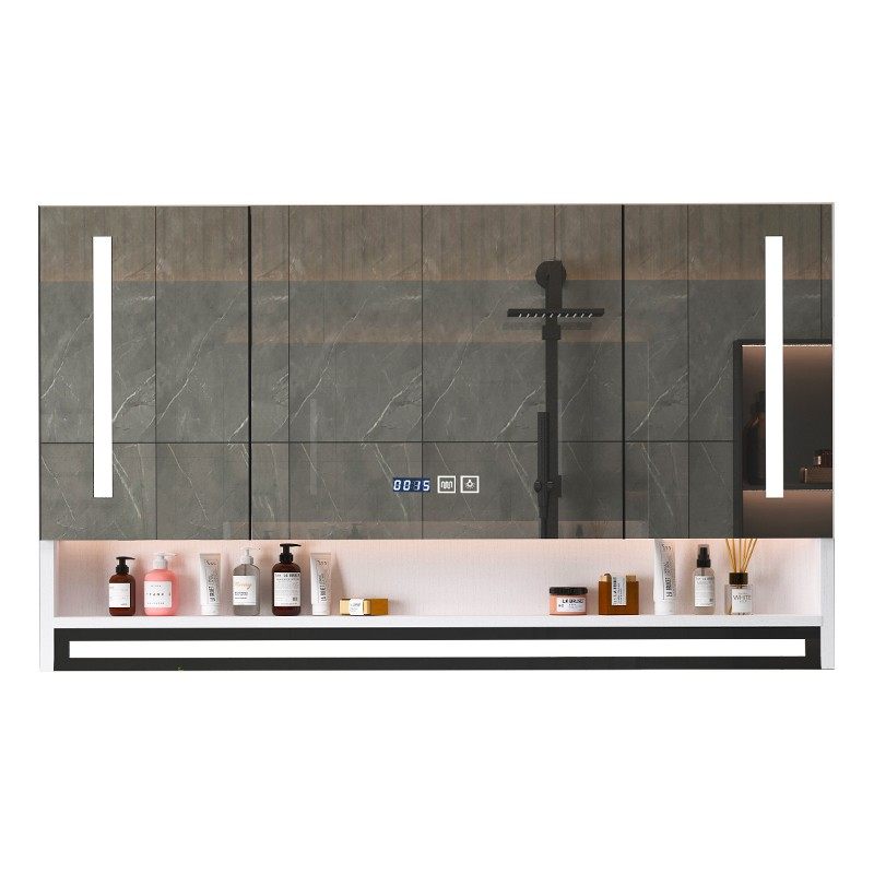 智能浴室镜柜挂墙式带背光灯防雾卫生间镜子置物架单独收纳一体柜,淘宝优惠券,粉丝福利购,淘宝优惠卷
