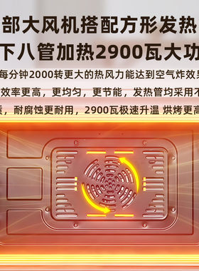 空气炸烤风炉不沾油内胆双层玻璃