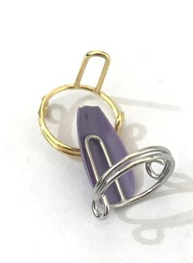 跨境电商时尚穿戴甲美甲甲片可拆卸指甲戒指金属指环10件套