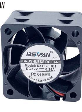 4028散热风扇 5V 24V 涡轮增压 大风量 双滚珠 音响 烘干机风扇