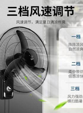 钻石牌壁扇家用商用风扇挂墙工业墙璧扇摇头餐厅壁扇挂壁式电风扇