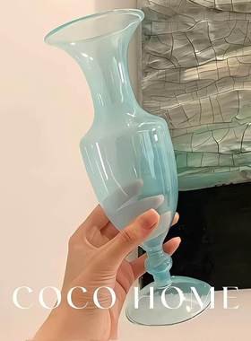 中古玻璃花瓶摆件客厅插