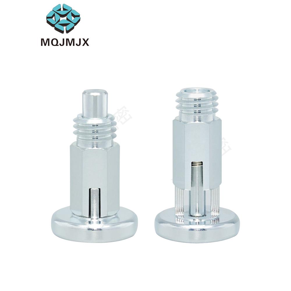 分度销螺栓止动销自锁复位型旋钮柱塞MT101细牙弹簧定位柱快插销 - 图2