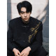 Golden bamboo embroidery men's new Chinese tunic suit