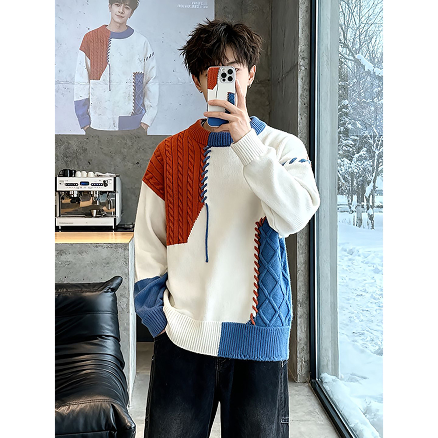 ��ʽƴ��ײɫԲ��ë���� ���������ڴ���֯�� ѧԺ���������� ���: ����ȷ�ͺ� 68.88Ԫ