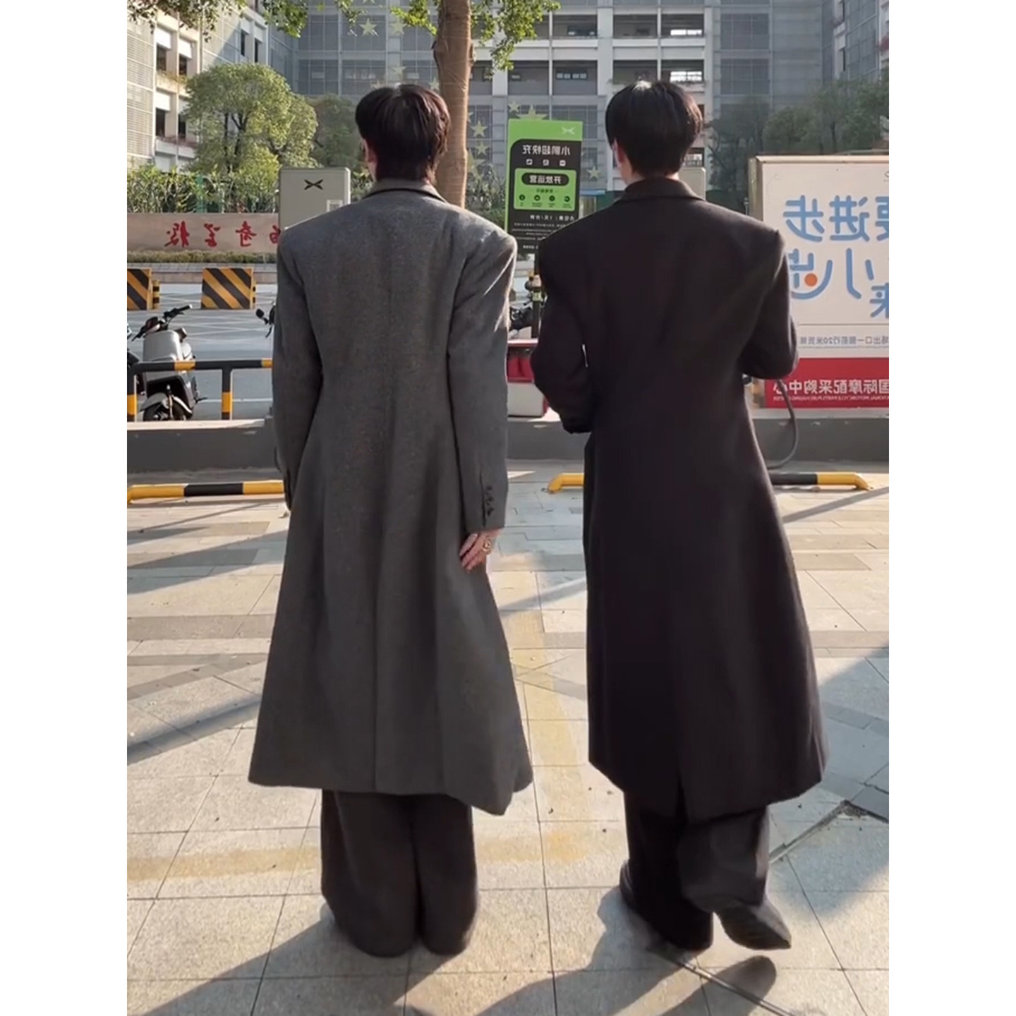 毛呢长款谢比尔大衣男冬季垫肩收腰过膝呢子外套高级感戗驳领风衣,淘宝优惠券,粉丝福利购,淘宝优惠卷