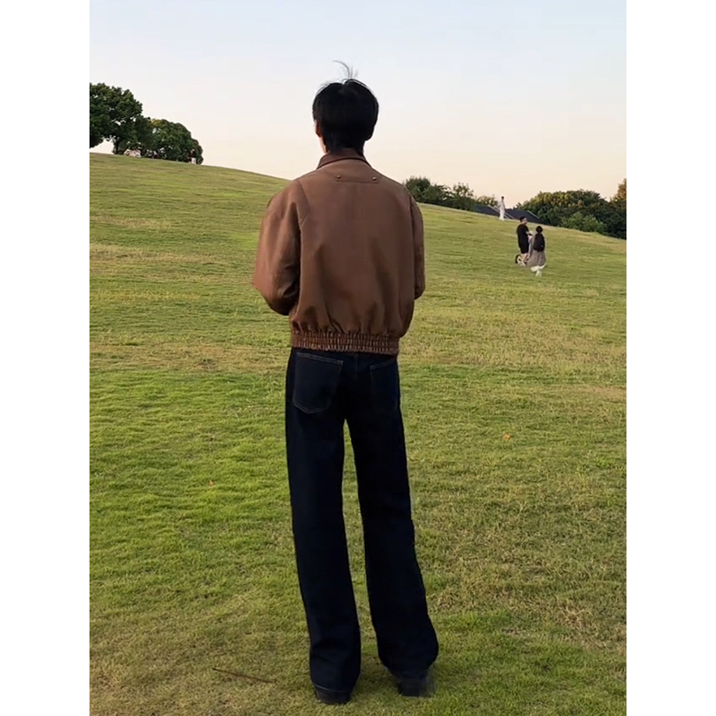 美拉德短款皮衣外套男秋季酷帅穿搭一整套廓形工装夹克丹宁牛仔裤,淘宝优惠券,粉丝福利购,淘宝优惠卷