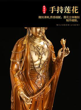 西方三圣佛像饰品阿弥陀佛观音大摩派菩萨铜像佛像饰品