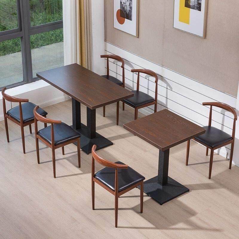 北欧快餐桌椅商用饭店餐厅桌椅组合奶茶甜品店桌子商用长桌经济型,淘宝优惠券,粉丝福利购,淘宝优惠卷