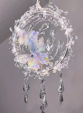 梦幻水流蝴蝶小夜灯材料包创意氛围手工diy制作生日礼物送闺蜜