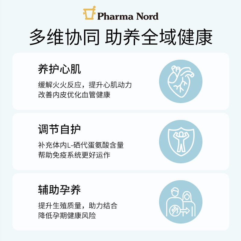PharmaNord法尔诺德官方辅酶Q10+富硒酵母组合备孕细胞端粒养护,淘宝优惠券,粉丝福利购,淘宝优惠卷