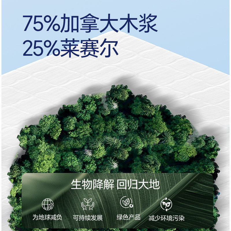 柔邦纯水湿厕纸家庭实惠装大包抽纸厕所湿巾加大加厚